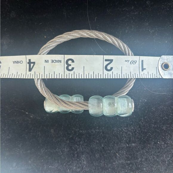 3 beaded bracelet Adjustable Twist Cable Cuff Bangle accessory wire knot unisex - Picture 5 of 8